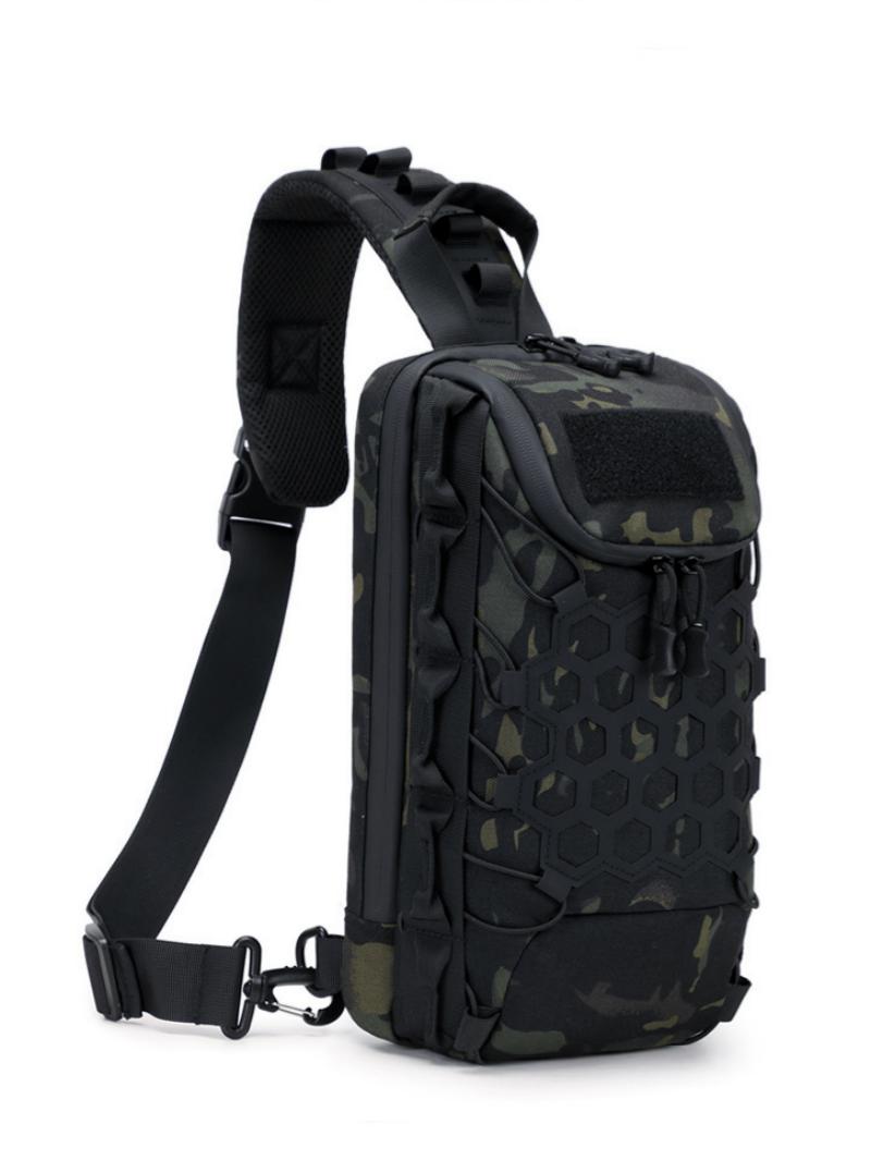Sling Backpack Shoulder - กระเป๋าสะพายข้างแบบยุทธวิธีสำหรับกิจกรรมกลางแจ้ง Homefish รุ่นใหม่ เหมาะสำหรับการเดินทางประจำวันและกีฬากลางแจ้ง