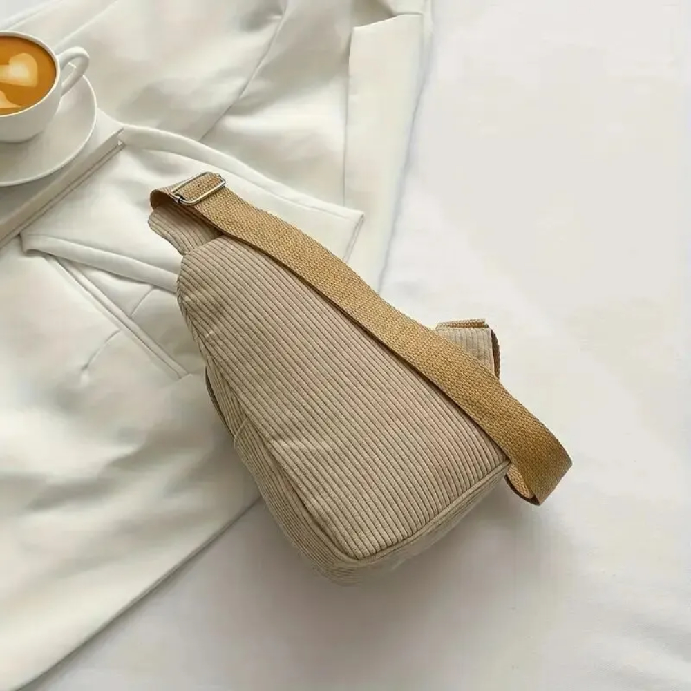 Vintage Corduroyกระเป๋าCrossbo - Sling Backpack Shoulder บทวิจารณ์และราคา