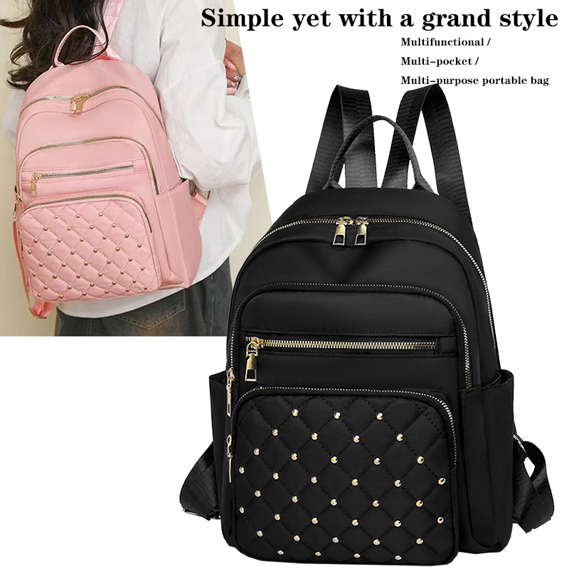 กระเป๋าเป้สะพายหลังผู้หญิงผ้าเ - Canvas Backpack Casual บทวิจารณ์และราคา