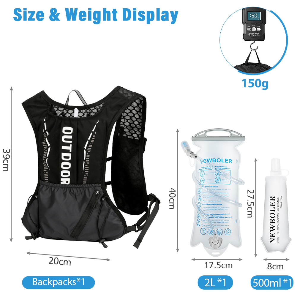 กระเป๋าเป้สะพายหลังสำหรับวิ่งอ - Hydration Pack Outdoor บทวิจารณ์และราคา
