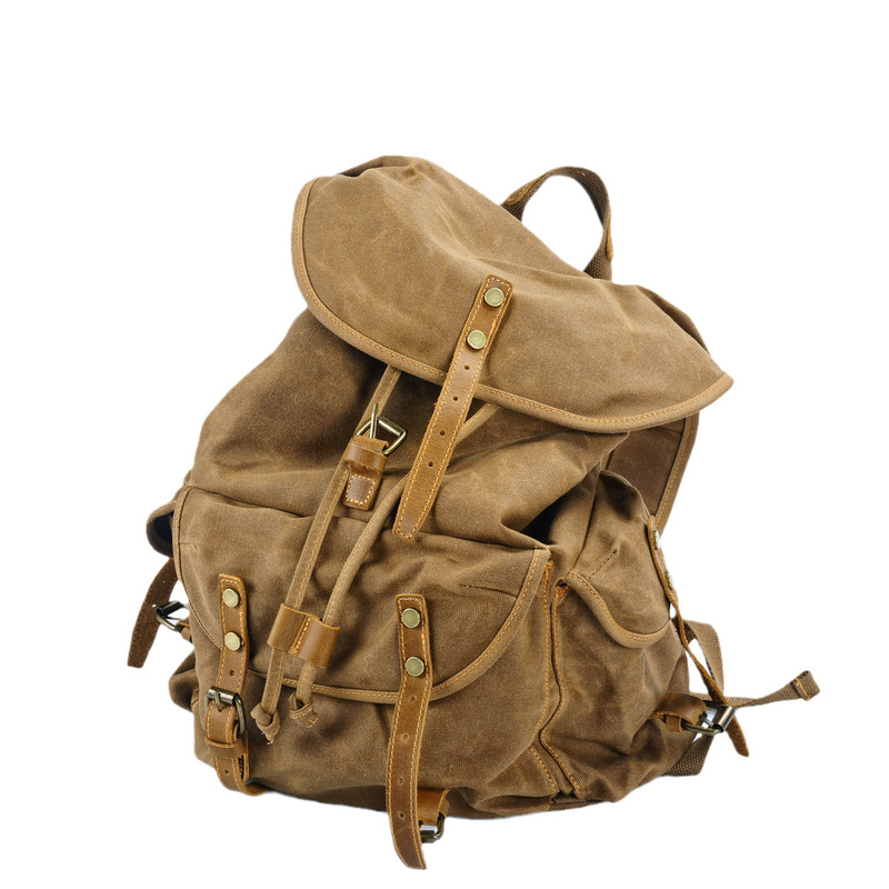 กระเป๋าเป้สะพายหลังผ้าแคนวาสแบ - Canvas Backpack Casual บทวิจารณ์และราคา