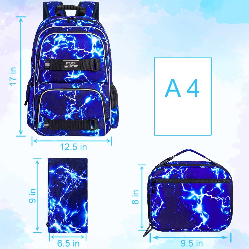 3 ชิ้นกระเป๋าเป้สะพายหลังเด็กช - School Backpack Teen บทวิจารณ์และราคา