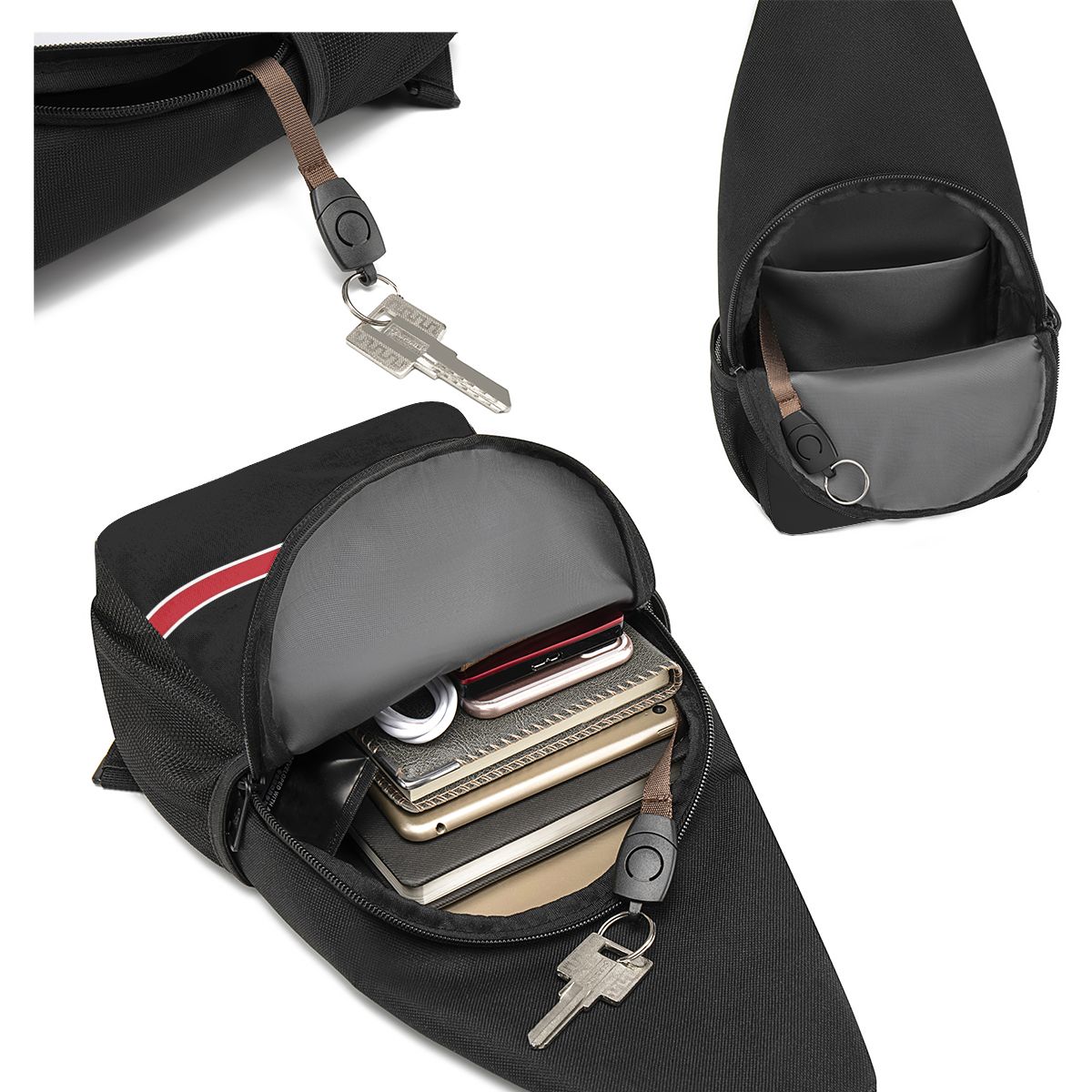 N7 โลโก้กระเป๋าคาดหน้าอกผู้ชาย - Sling Backpack Shoulder บทวิจารณ์และราคา