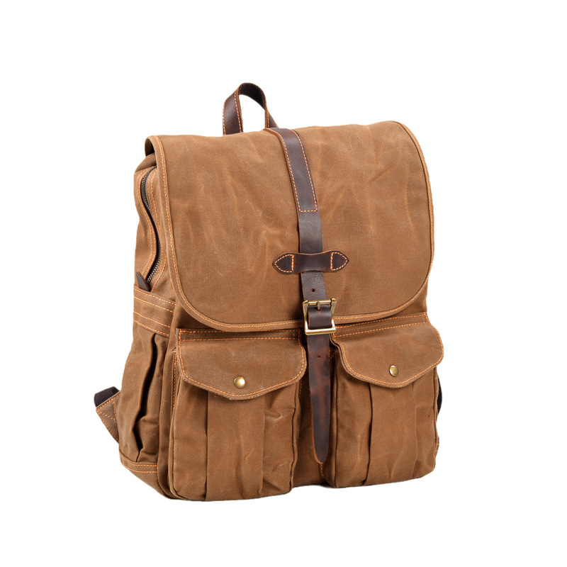 กระเป๋าเป้สะพายหลังผ้าแคนวาสแบ - Canvas Backpack Casual บทวิจารณ์และราคา